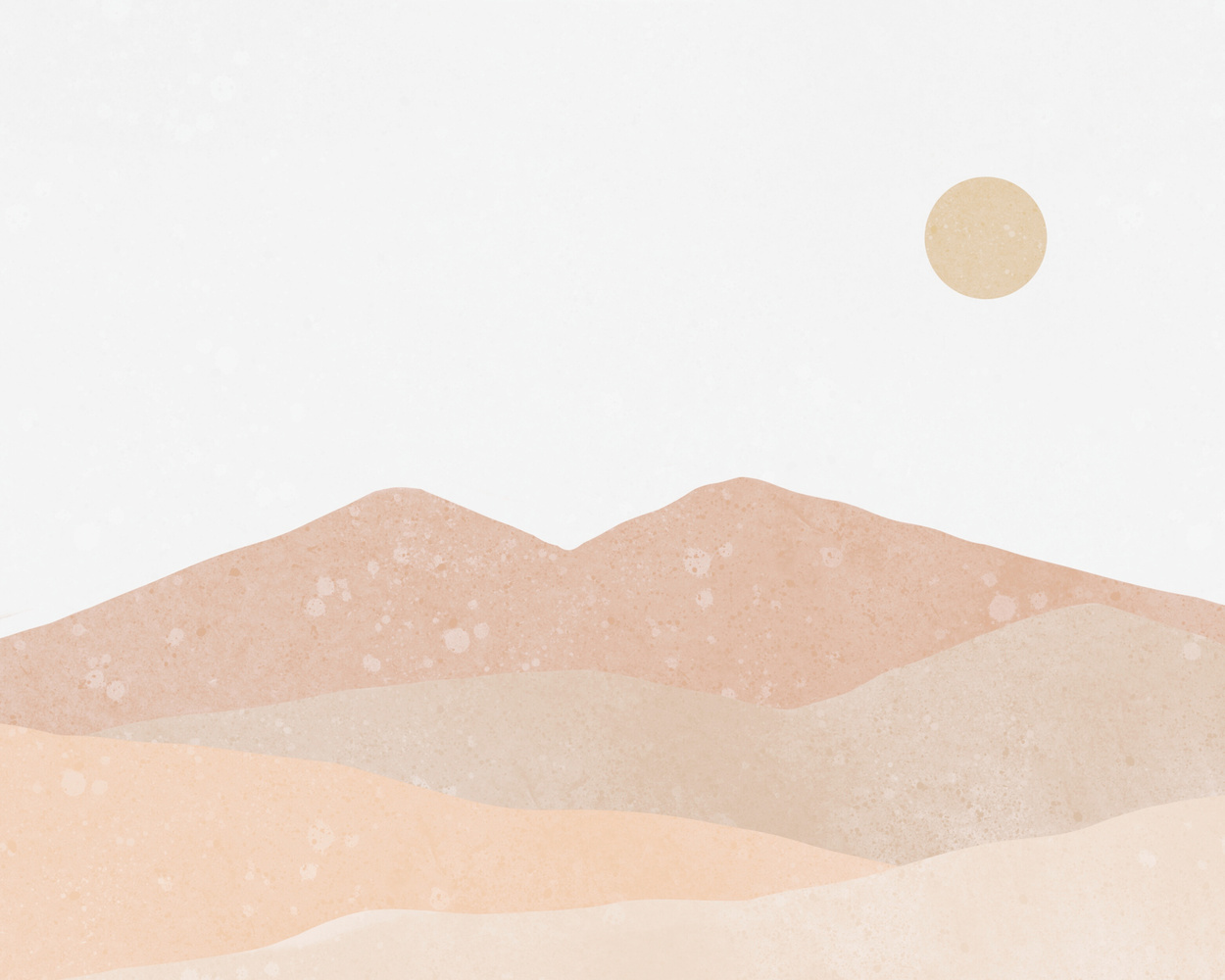 Aesthetic Desert Illustration